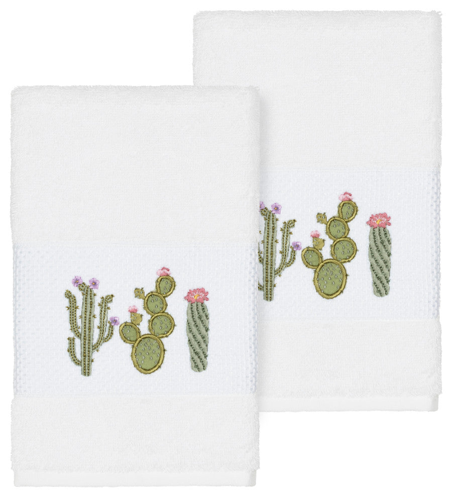 Mila 2 Piece Embellished Hand Towel Set