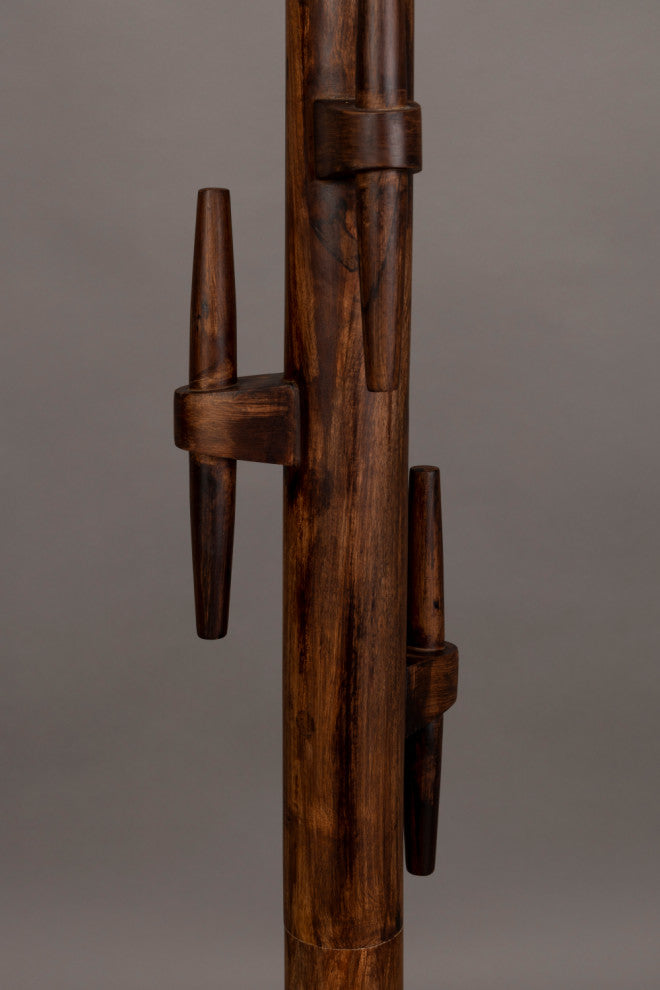 Lacquered Wood Coat Rack, Dutchbone Jakub, Brown