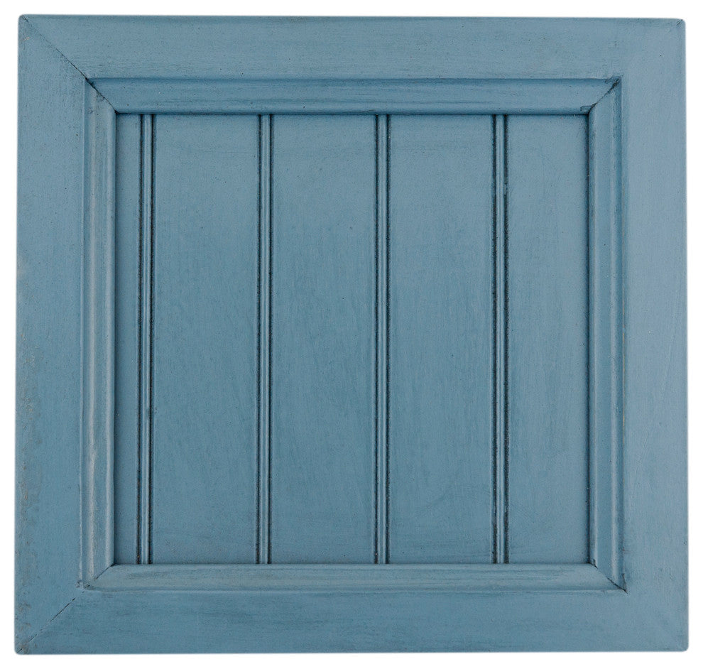 63" West Winds Credenza, Base: Smokey Blue, Top: Caribbean Rum