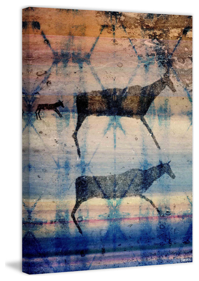 "Herd Drawing" Print on Canvas, 30"x45"