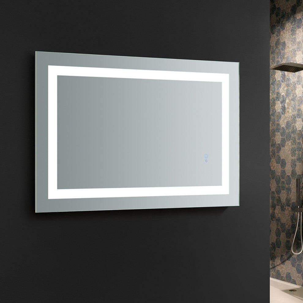 Santo 24"x36" Bathroom Mirror With LED Lighting and Defogger