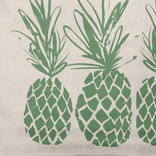 18" x 18" Pineapples Indoor/Outdoor Polyester Throw Pillow, Sage