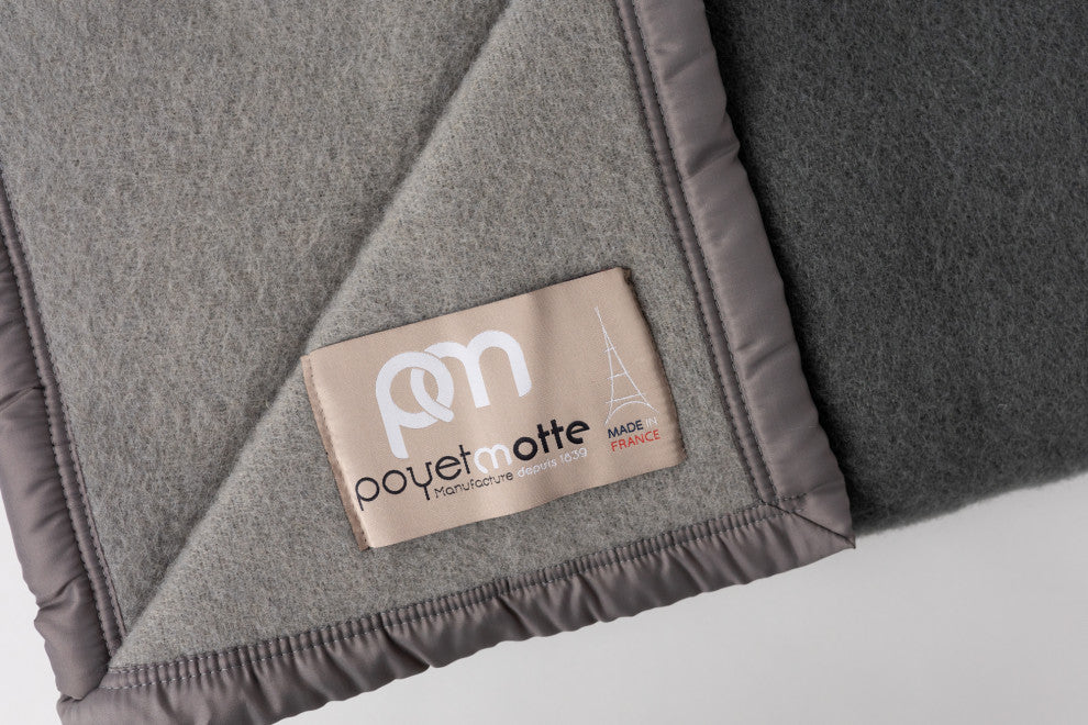 Aubisque 100% Wool Blanket, 500Gsm 33 Microns, Gray, Queen
