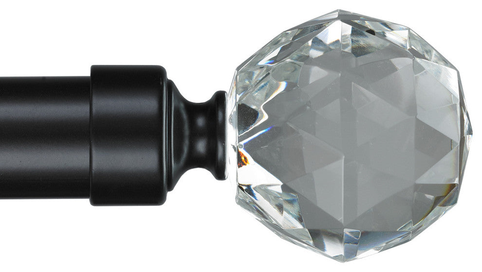 Gemstone Non-Telescoping Curtain Rod, Distressed Wood, 48''