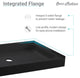 Voltaire 36"x36" Acrylic Black, Single-Threshold, Center Drain, Shower Base