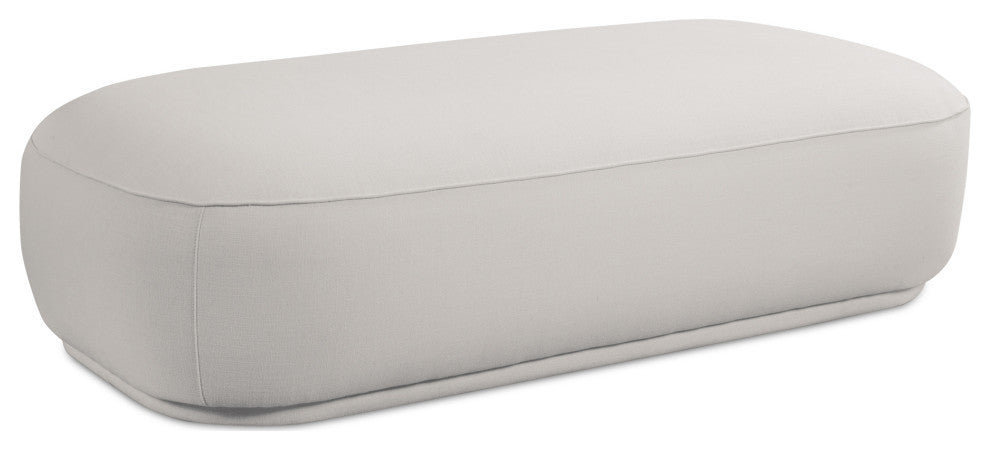Marion Rectangular Ottoman White