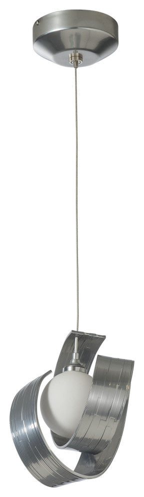 Riza Low Voltage Mini Pendant Sterling Opal Glass Standard
