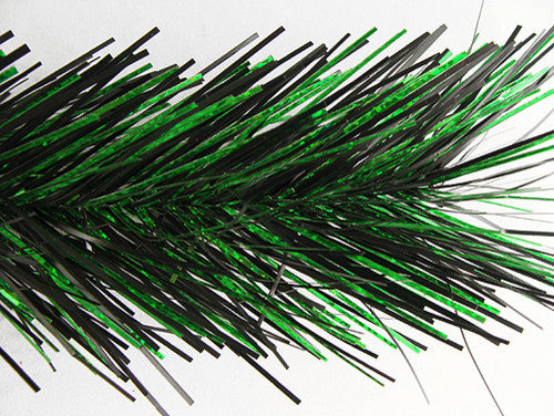 48" Pre-Lit Midnight Green Artificial Christmas Wreath, Red Lights