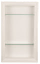 Nashville Recessed Niche 21.5"h x 15.5"w x 3.5"d, White Enamel