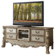 Acme Dresden TV Console Gold Patina and Bone