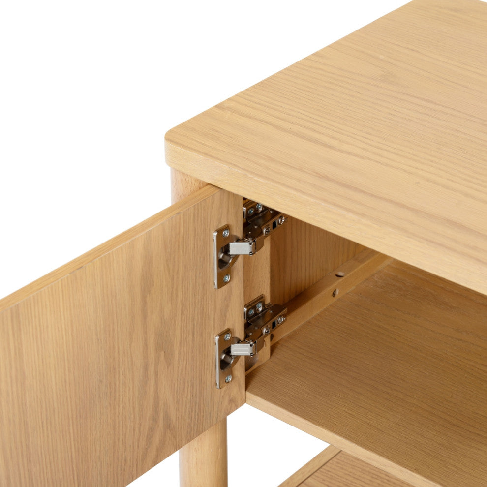 Safavieh Couture Jaylessa Wood 3 Door Tv Stand, Natural