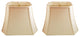 Royal Designs Rectangle Cut Corner Lamp Shade, Eggshell, (6x8)x(9x14)x10, Set of