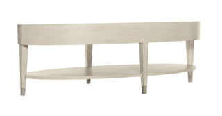 Bernhardt East Hampton Oval Cocktail Table, Cerused Linen