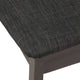 Cortesi Home Paris Dining Chair in Charcoal Fabric, Gray, Set of 2