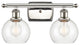 Innovations 516-2W-PN-G122-6-LED 2 Light Bath Vanity Light, Polished Nickel