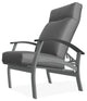 Belle Isle Cushion Outdoor Adjustable Back Chair, Dazzle/Graphite