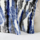 Multi Jacquard Faux Fur Pillow Covers Set of 2, Blue, 20''x20''