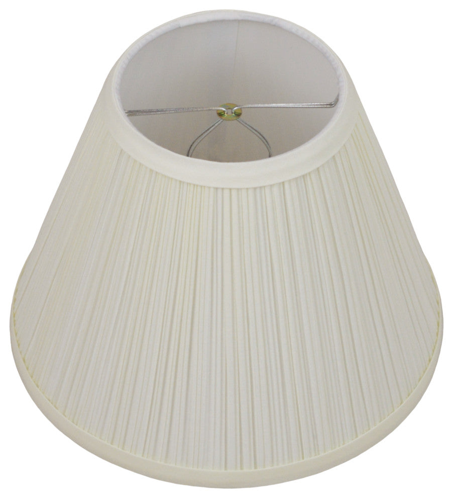 Fenchel Shades 5"x10"x8" Bulb Clip Attachment Empire Lamp Shade, Pleated M