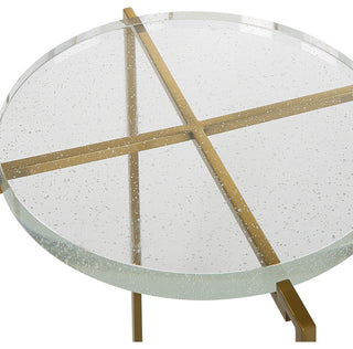 Uttermost Star-crossed Glass Accent Table