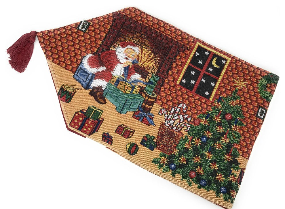 Tache Christmas Decorative Tapestry Table Runner, 13"x54"