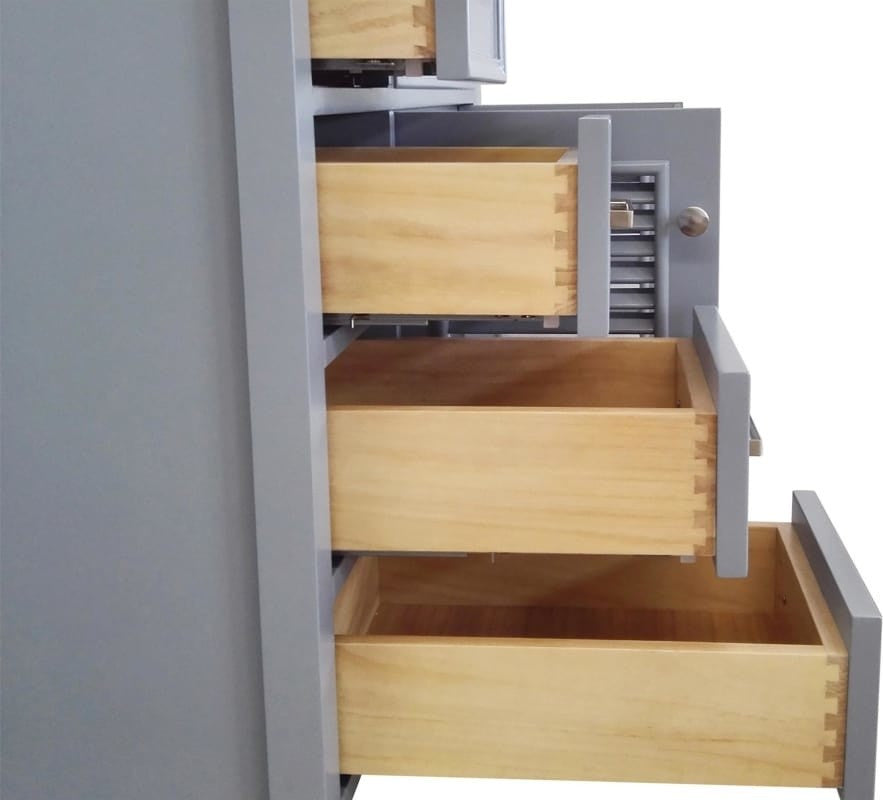 Ariel Kensington 42" Transitional Right Offset Single Sink Base Cabinet, Gray