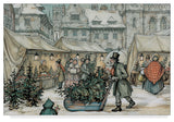 Anton Pieck 'A Christmas Sled' Canvas Art