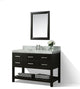 Transitional Framed Mirror, Espresso, 24"