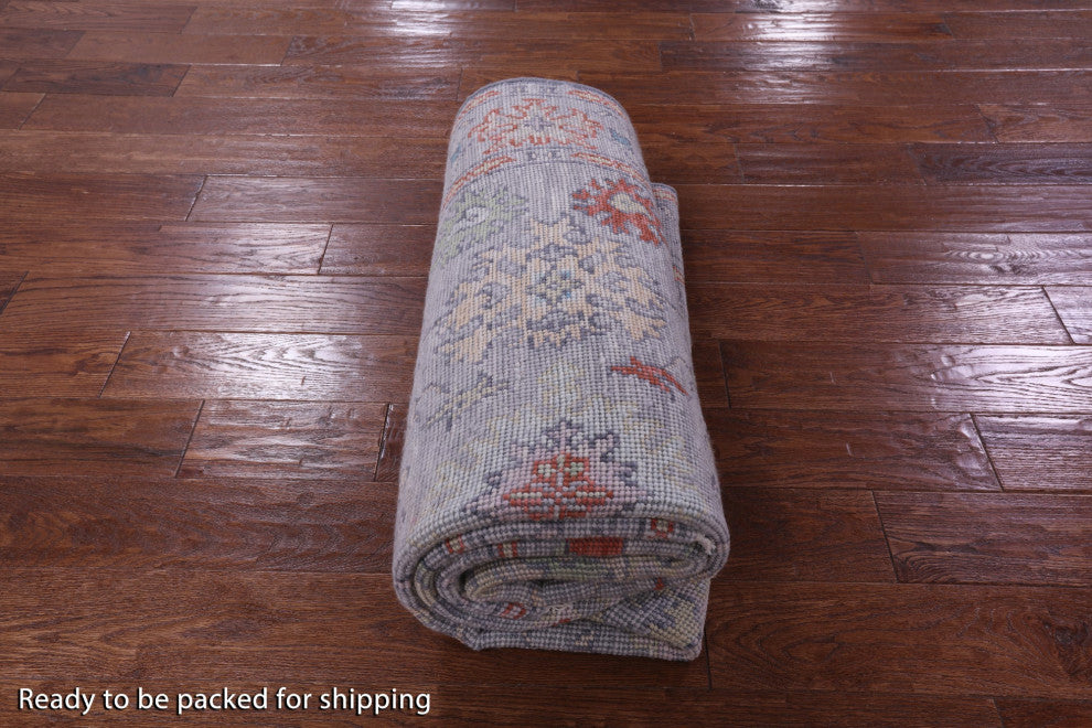 5' 2" X 8' 1" Turkish Oushak Hand Knotted Wool Rug - Q13470