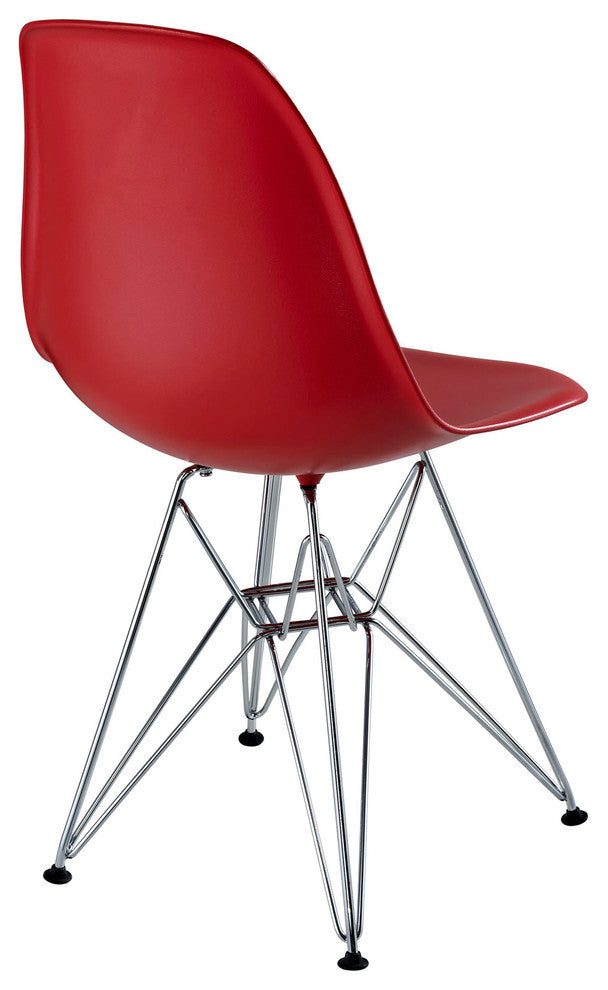Modern Contemporary Kitchen Dining Side Chair Red
