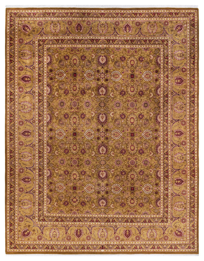 Mogul, One-of-a-Kind Hand-Knotted Area Rug Yellow, 8' 1" x 10' 5"