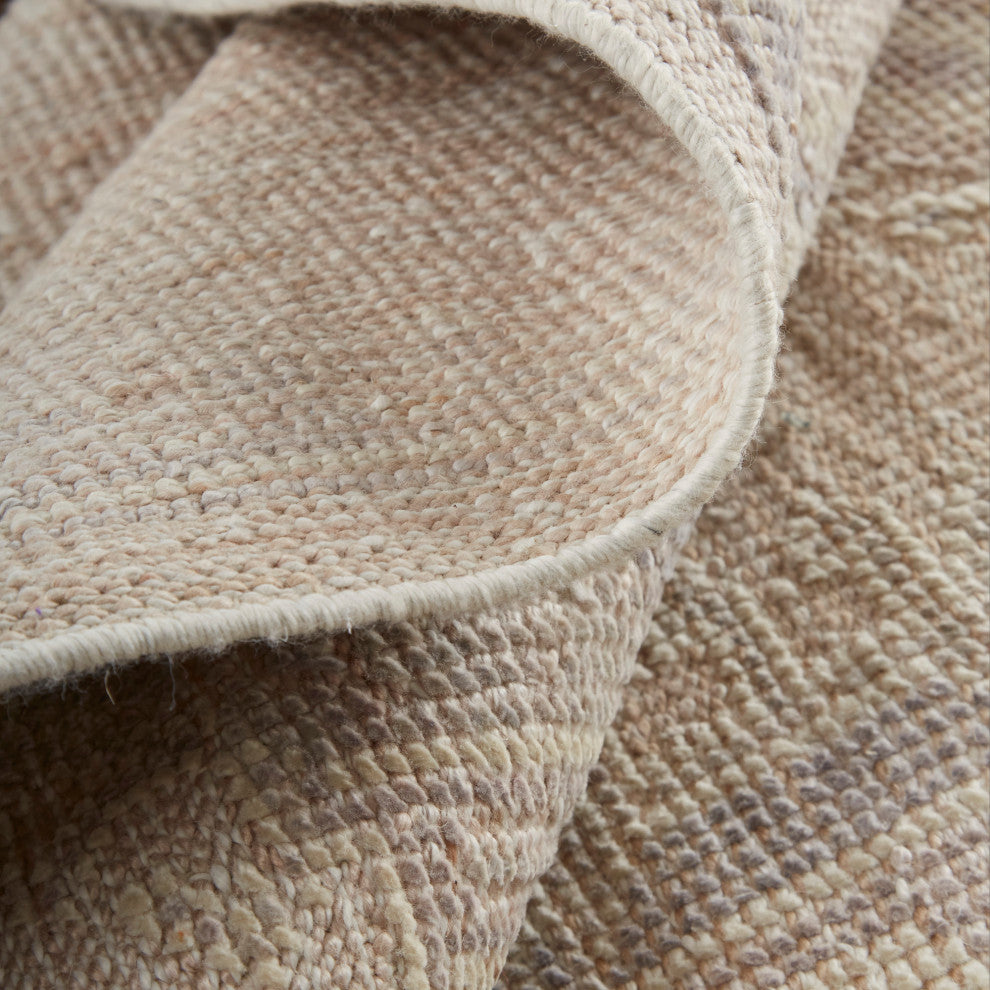 Weave & Wander Tierney Eco Friendly PET Oushak Rug, Ivory/Tan/Opal Gray, 5' X 8'
