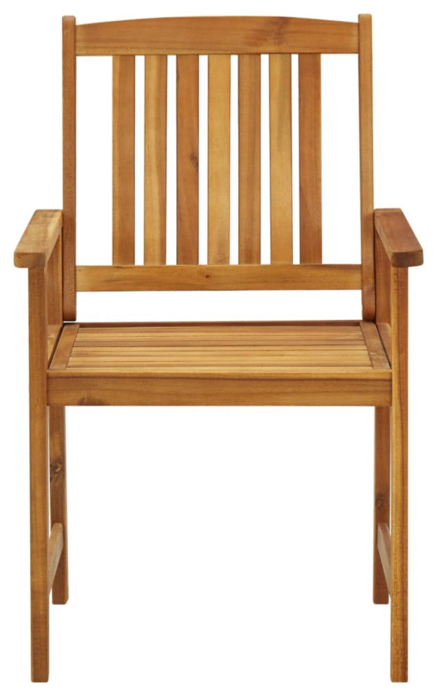 Vidaxl Director's Chairs With Cushions 4-Piece Solid Acacia Wood