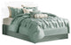 Madison Park Polyoni 7-Piece Comforter Set With Pleats, King