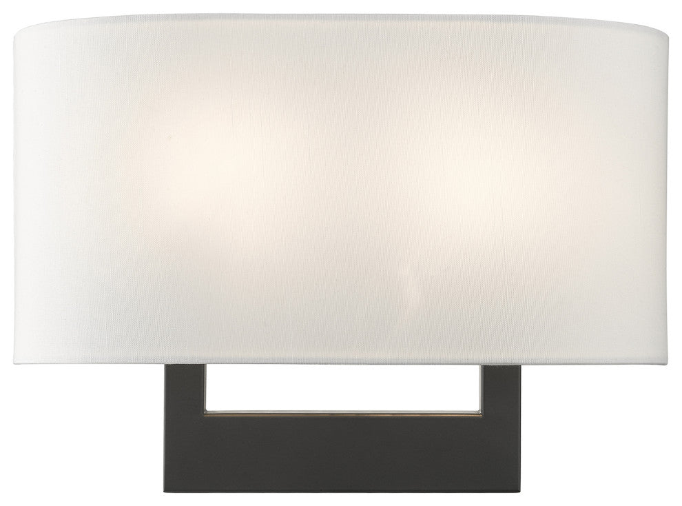 Livex Lighting Wall Sconces 2-Light Black Medium Sconce