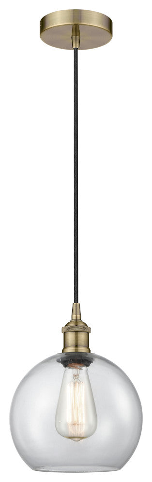 Innovations 616-1P-AB-G122-8-LED 1-Light Mini Pendant, Antique Brass