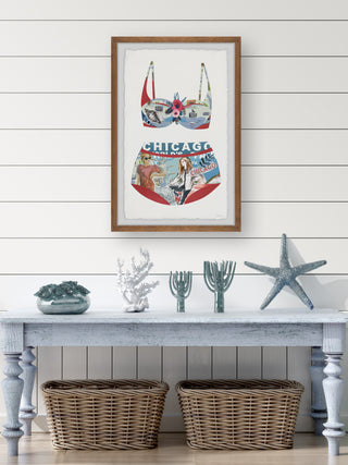 "Perfect Beach Look" Framed Painting Print, 8x12