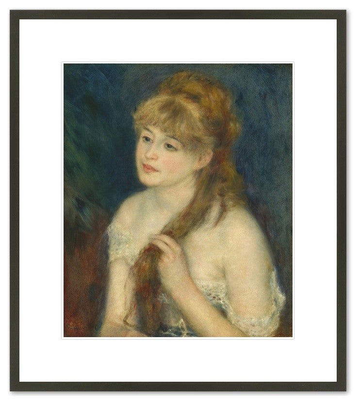Young Woman Braiding Her Hair, 1876