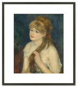 Young Woman Braiding Her Hair, 1876