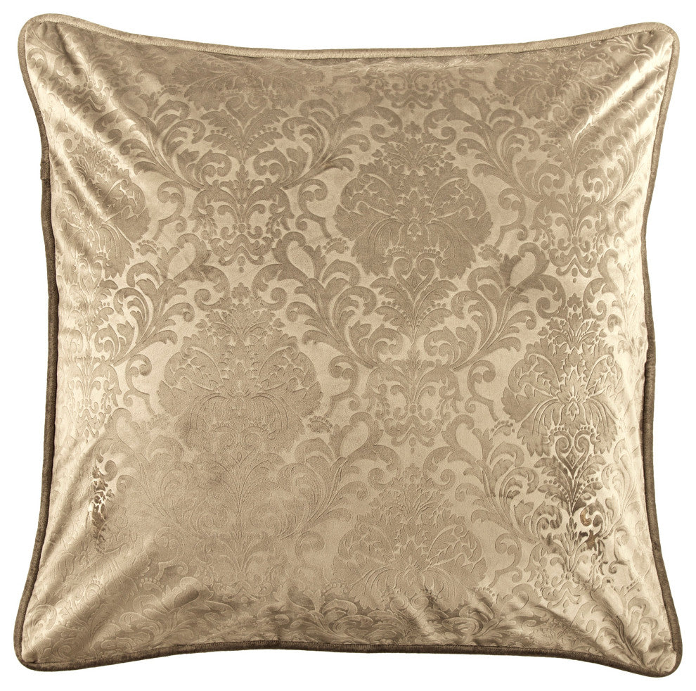 Diane Euro Sham, 27"x27", Oatmeal, 1 Piece