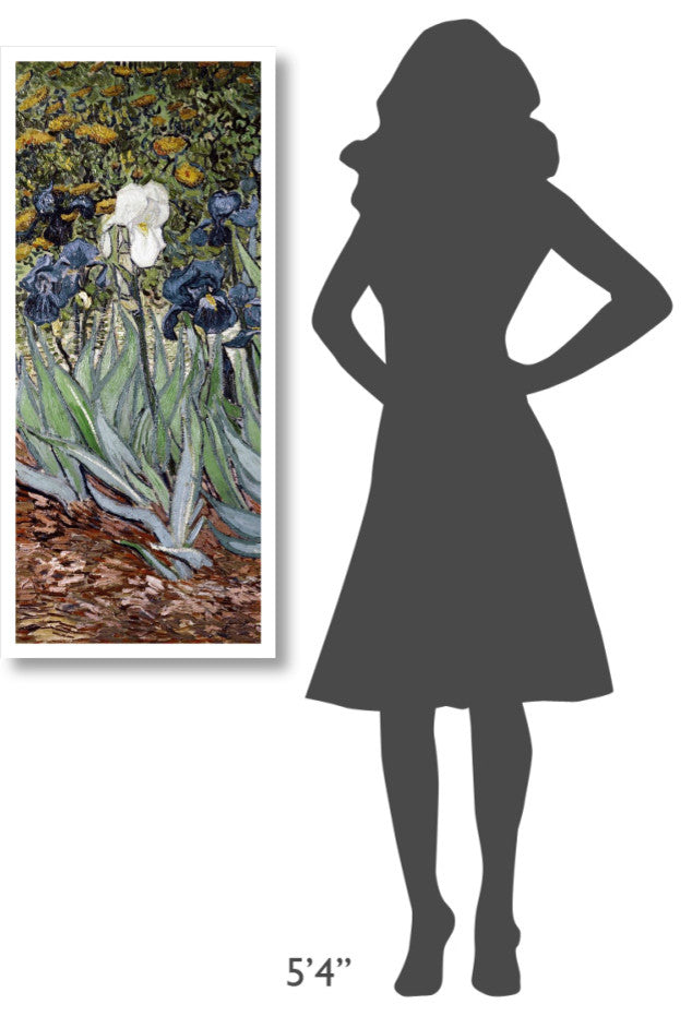"Irises (left)" Digital Paper Print by Vincent van Gogh, 19"x42"
