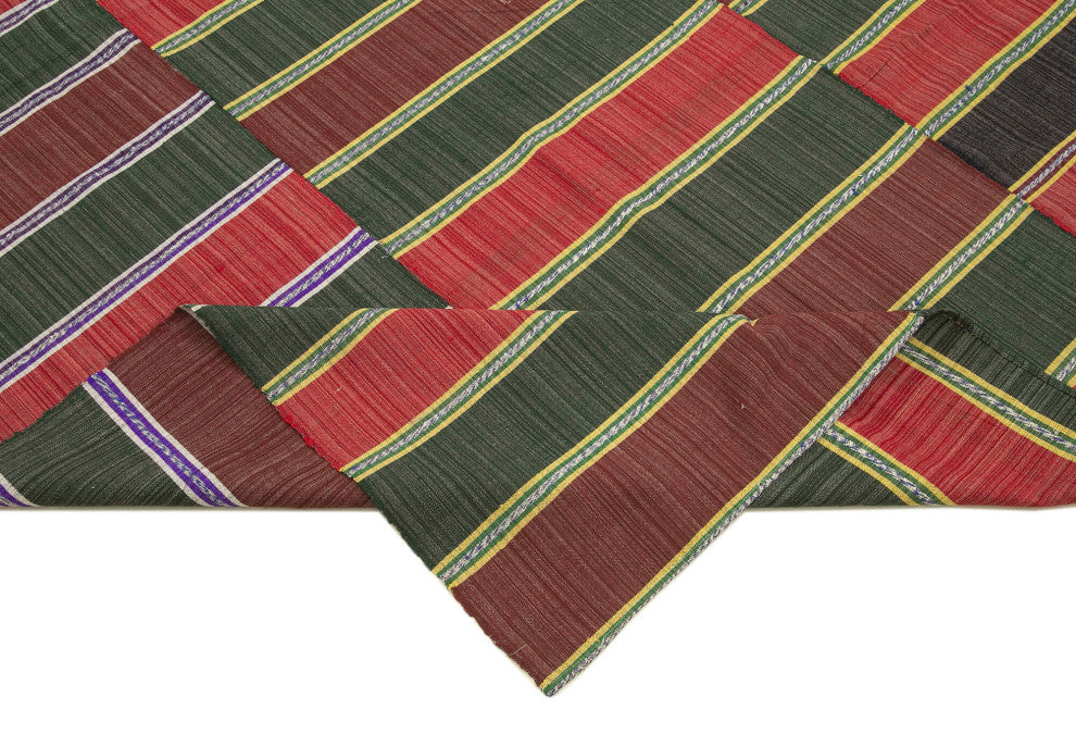 Rug N Carpet - Hand-knotted Turkish 5' 8'' x 9' 2'' Contemporary Wool Kilim Rug