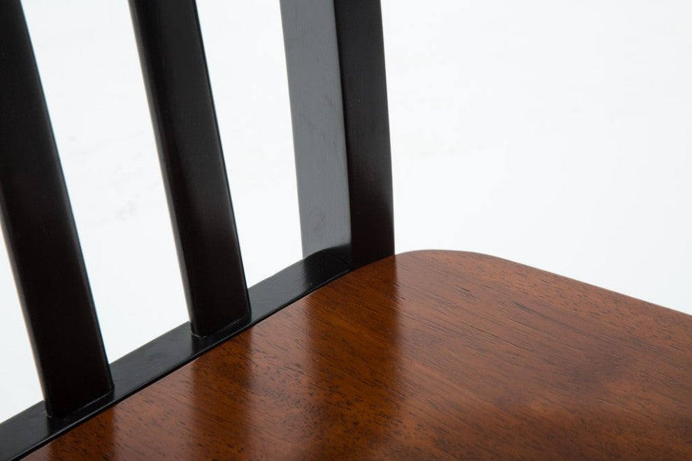 Bloomington Dining Chair, Set of 2, Black/Cherry