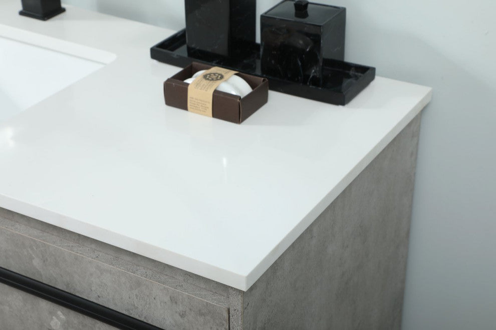 Sue 48" Single Bathroom Vanity, Concrete Gray