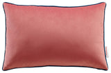 Accentuate 18" Lumbar Performance Velvet Throw Pillow EEI-4704-BLO-NAV