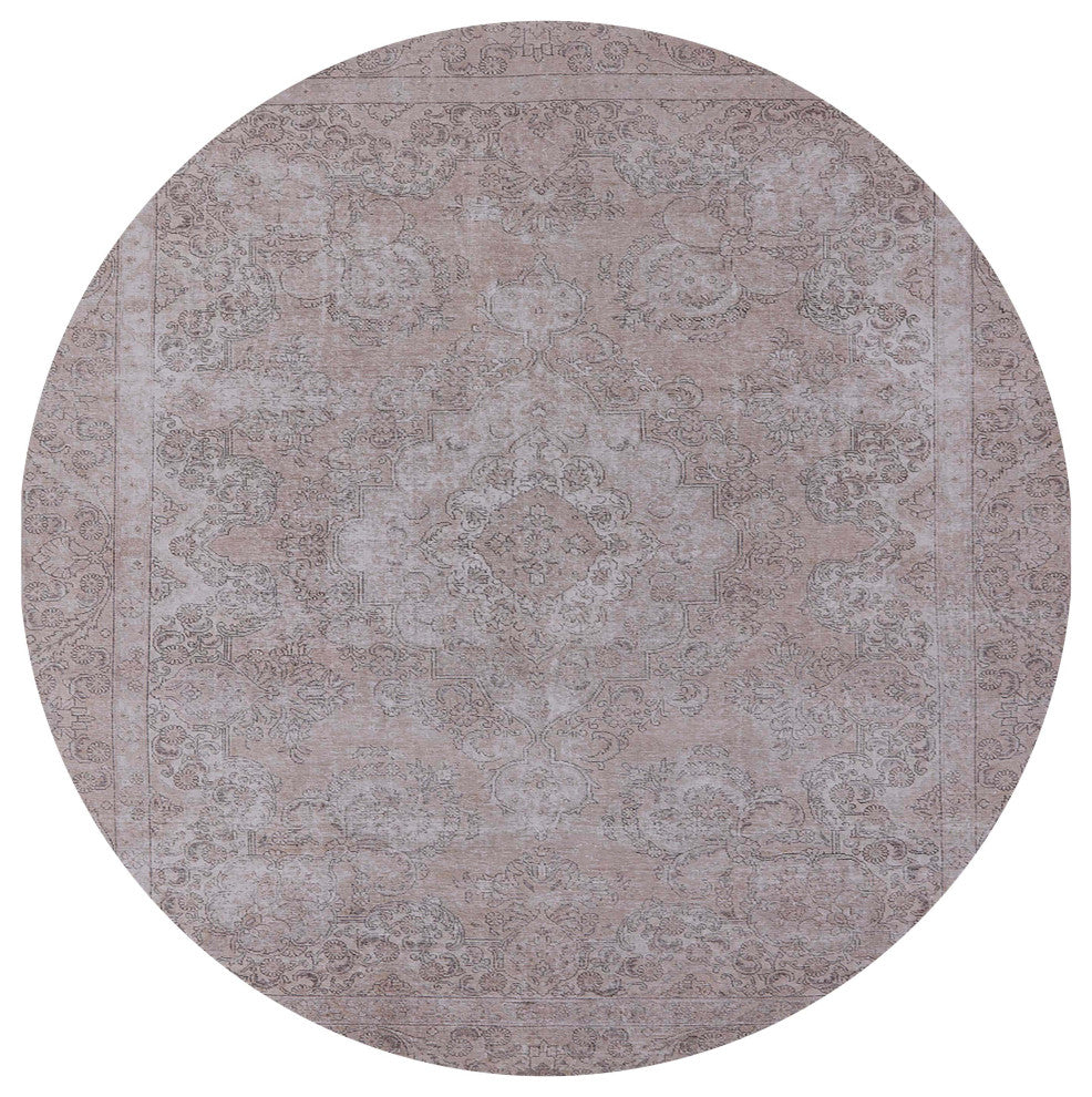 Ahgly Company Indoor Round Mid-Century Modern Area Rugs, 4' Round