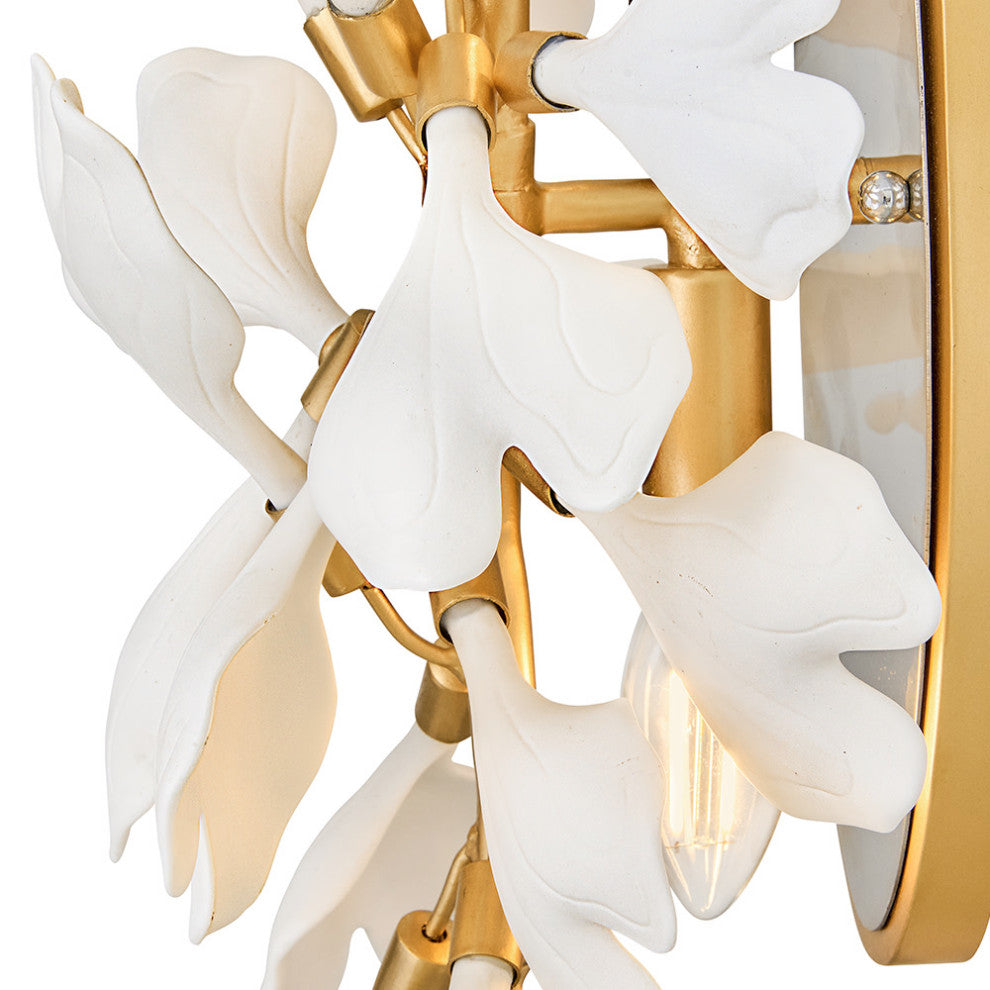 Fredrick Ramond Audra Medium Two Light Sconce, Deluxe Gold