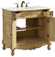 Bathroom Vanity, Antique Beige, 36", Single Sink