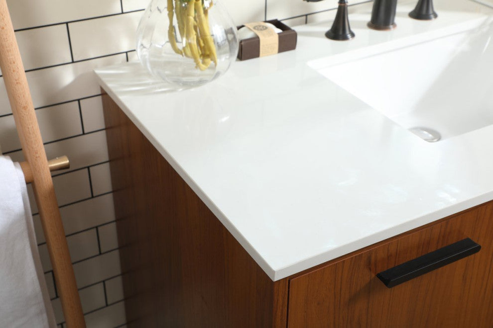 Bailey 42" Bathroom Vanity, Teak