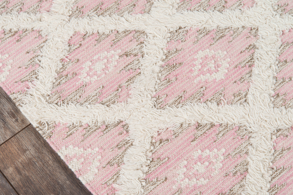Momeni Harper Wool Hand Made Pink Area Rug, 3'x5'