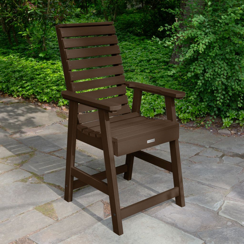 Weatherly Counter-Height Armchair, Weathered Acorn